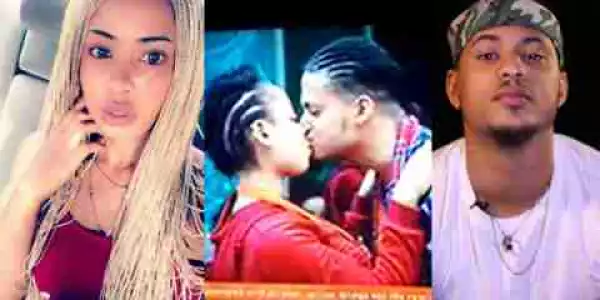 #BBNaija: Rico Kissed Nina In Her Mouth, Belly And Feet During Dare Game (Pic, Video)